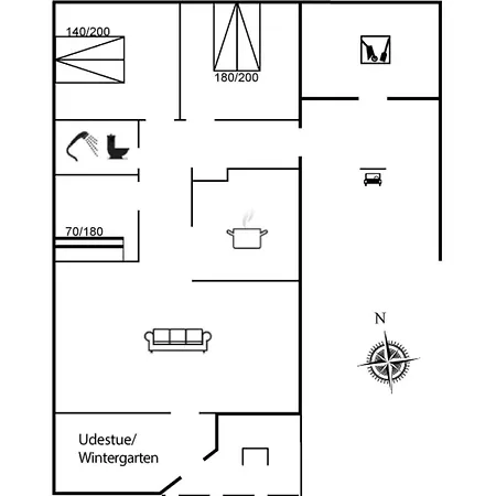 Asemarie - 500m To The Fjord By Interhome Сasa de vacaciones Halby